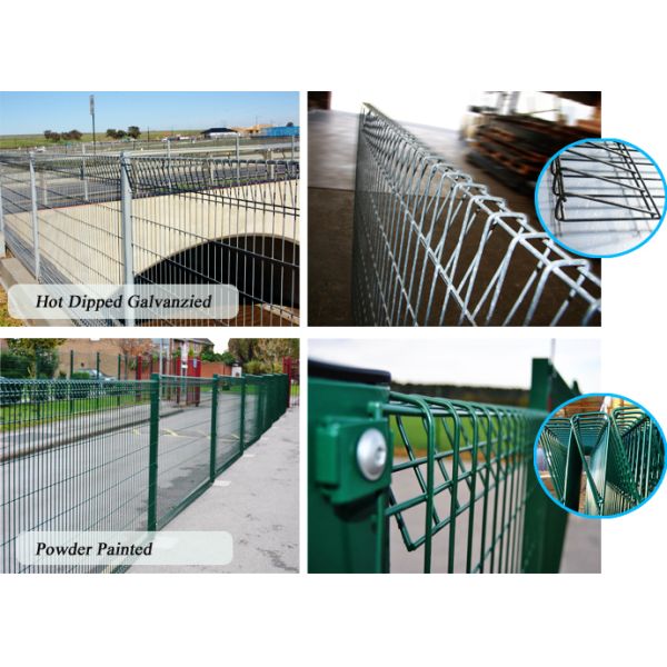 Cerca de doblez de acero del top del rollo del negro del triángulo galvanizada sumergida en caliente