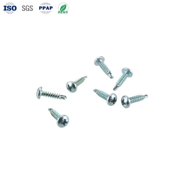 OEM Carbon Steel Galvanized Cross Disc Head Drill Tail Screw Custom Fasteners