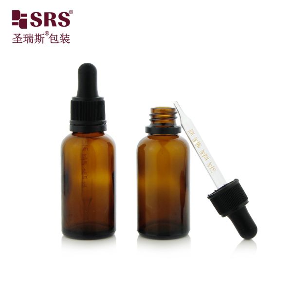 Empty 5ml 10ml 15ml 20ml 30ml 50ml 100ml Glass Dropper Bottle with TEC for Skincare Essential Oil