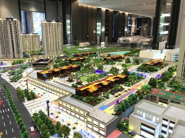 Modern Architectural Model Office Building Scale Model 1:100 Accurate
