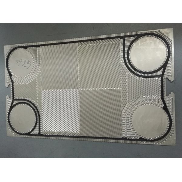 Corrugation Sectional Shape Silver Plate Heat Exchanger Plate for Heat Transfer in Industrial Environments