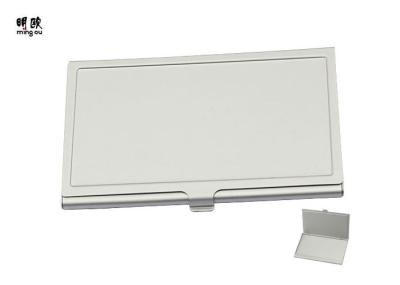 Personalised Metal Visiting Card Holder Case , Engraved Logo Business Card Holder For Women