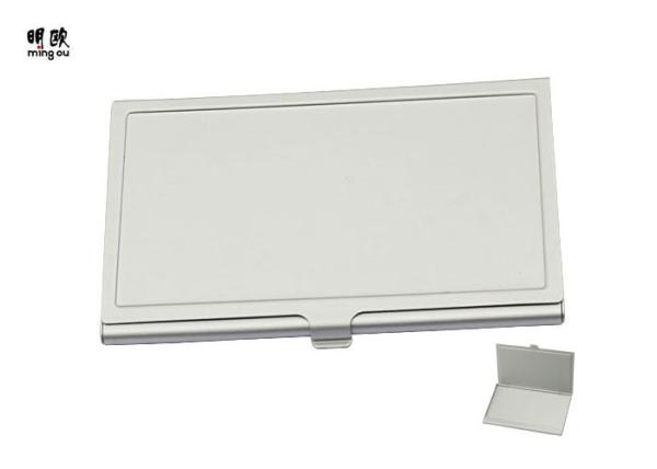Personalised Metal Visiting Card Holder Case , Engraved Logo Business Card Holder For Women