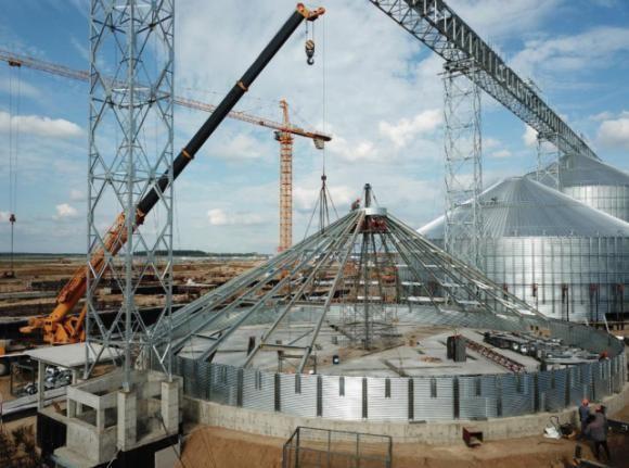 Capacetes de elevação de tanques hidráulicos certificados CE para sistemas de abertura de tanques de silos de grãos