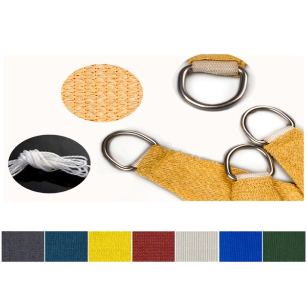 Weather Resistant Knitted Garden Shade Sail For Blocking The SunShine And UV Rays