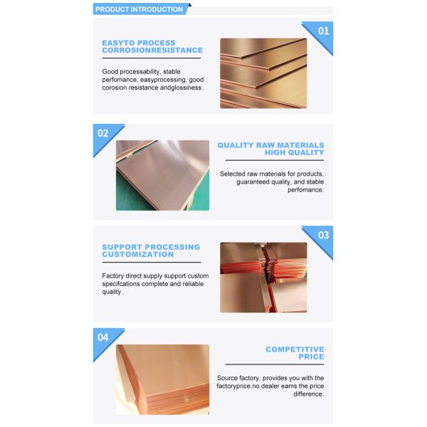 Top-Grade Copper Electrolytic Copper Plates for Punching Processing Service
