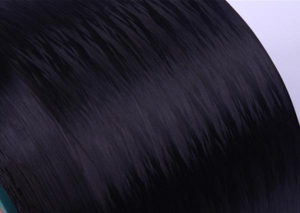 Fio inteiramente tirado preto do polipropileno 900D 100 para a corda do Webbing, 840D 1000D