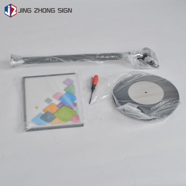 1170X280mm Metal Poster Display Stand Adjustable Pedestal For Supermarket