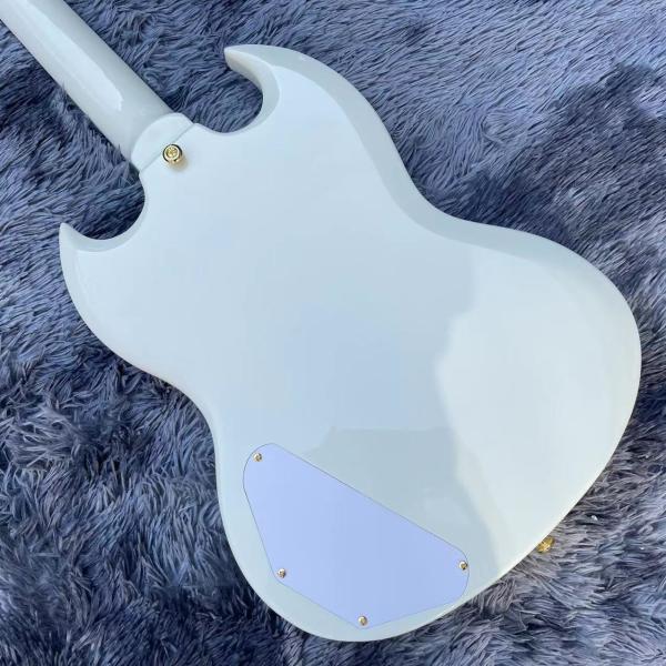 Custom 63 white Les Paul Custom SG body style Electric Guitar