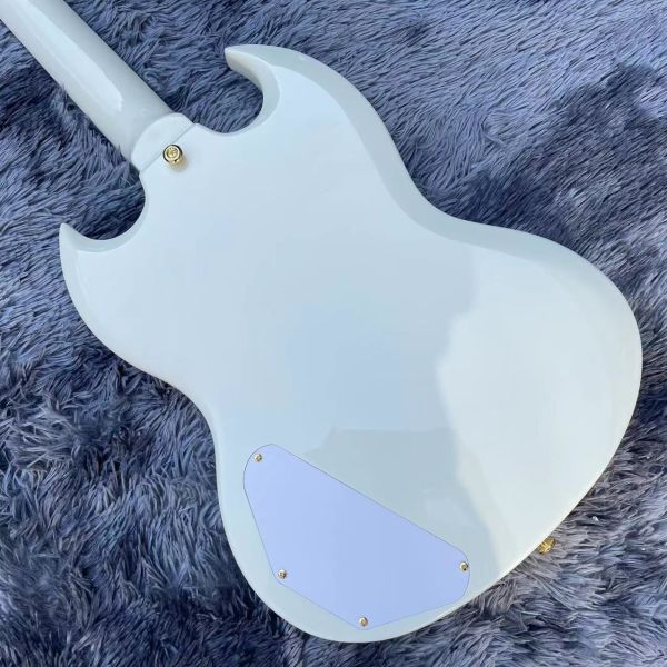 Custom 63 white Les Paul Custom SG body style Electric Guitar