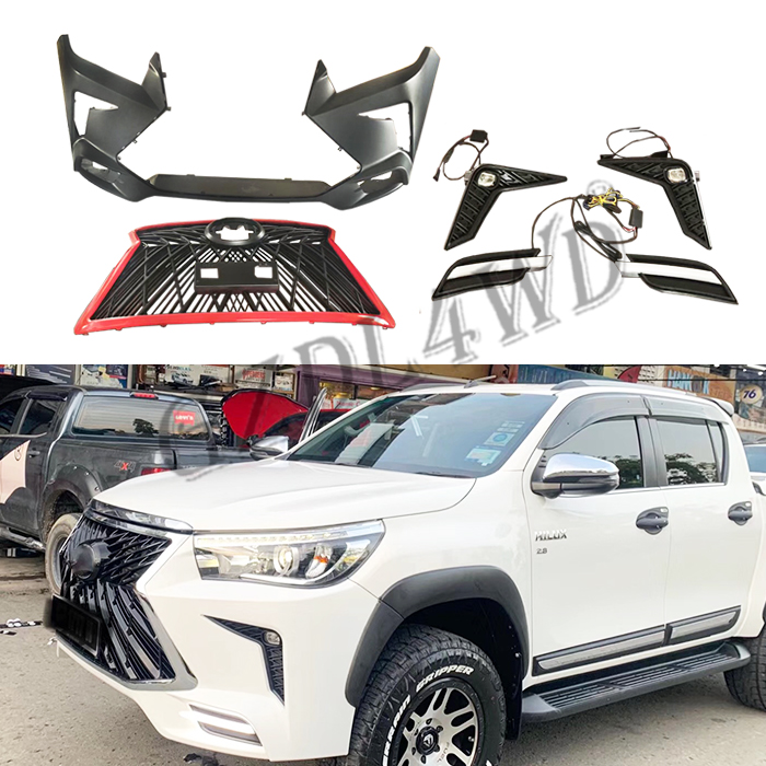 Штейновые черные наборы переднего бампера для Тойота Hilux Revo к Rocco