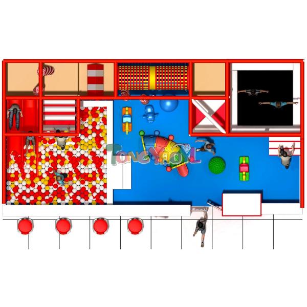 室内 の 遊び場 の 器具 子供 の 肉体 的,精神 的 発達