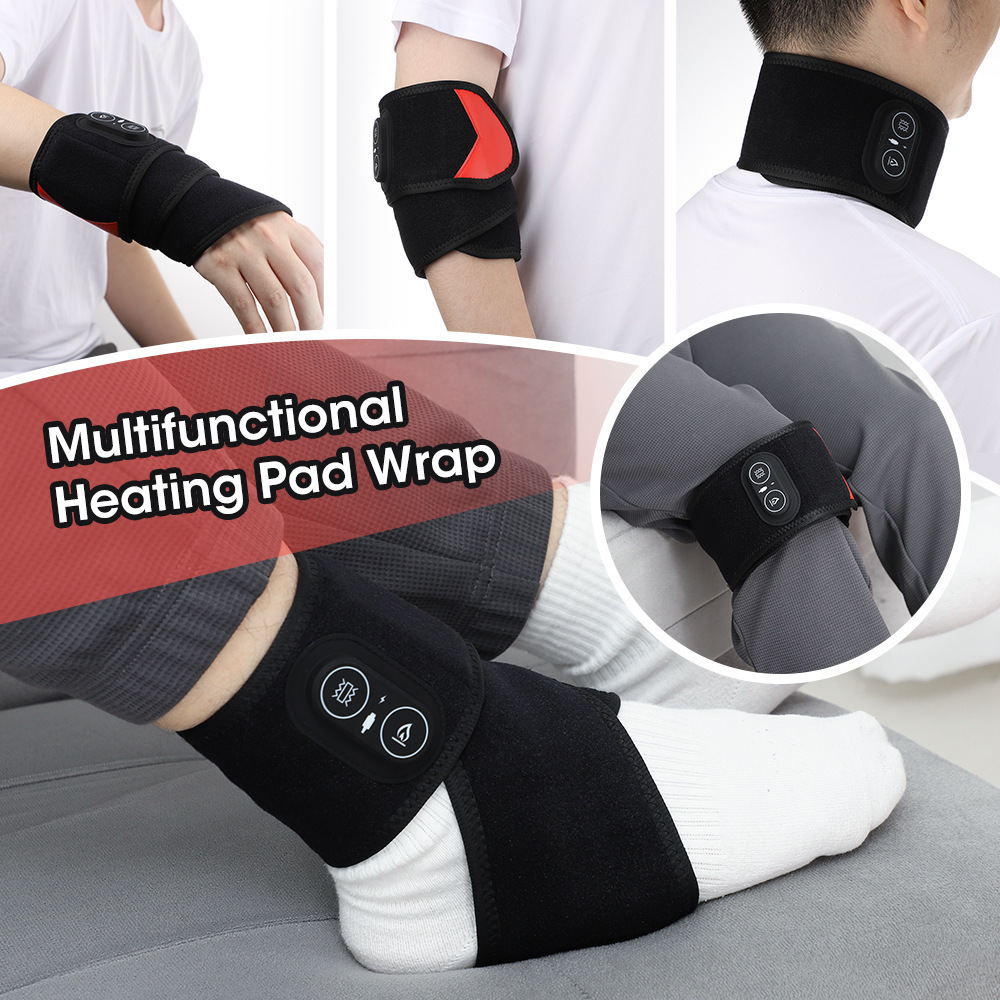 Red Light Therapy Wrist Wrap with 3000mAh Battery and Multi-Level Temperature Adjustment Featuring 36 Red LED Beads