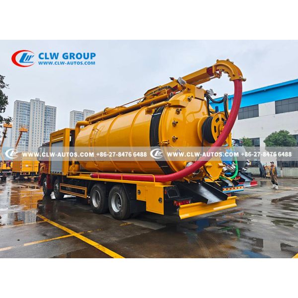 FOTON 8x4 Heavy-Duty Combination Sewer Cleaning & Vacuum Truck with High-Pressure Jetting and High-Efficiency Vacuum System