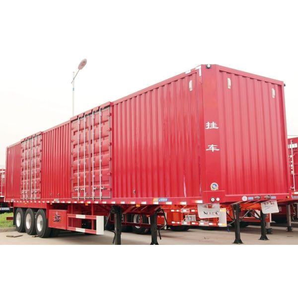 Caja de coches de carreras cerrada Van Semirremolque alrededor de 13720 * 2545 * 4000