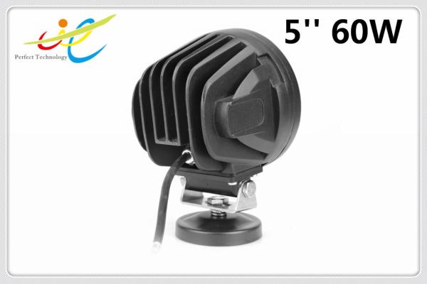 DC 12V/24V  Flood Spot 5'' 60W Led Driving Light, 5inch Round 60W Led Driving Light for Offroad Truck