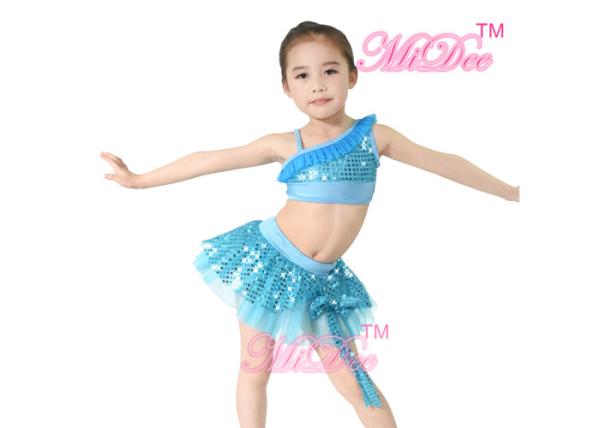 Sequins Ballet Tutu Dance Costumes Belly Two Piece Suit Belly Dance Costumes