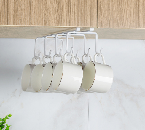 Wear Resistant Metal Coffee Mug Holder Rack , 0.5KG Mug Display Rack