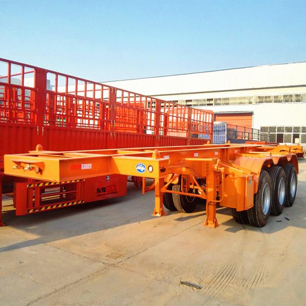 JOST Landing Gear Skeleton Container Semi Trailer With 4/6/8 Sets T30/30 Chamber