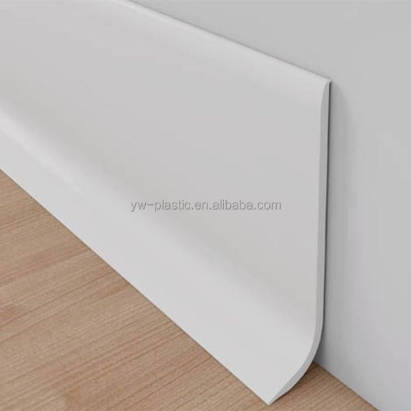 Customized Vinyl Wall Baseboard Plastic PVC Skirting Cove Base for Mass Production