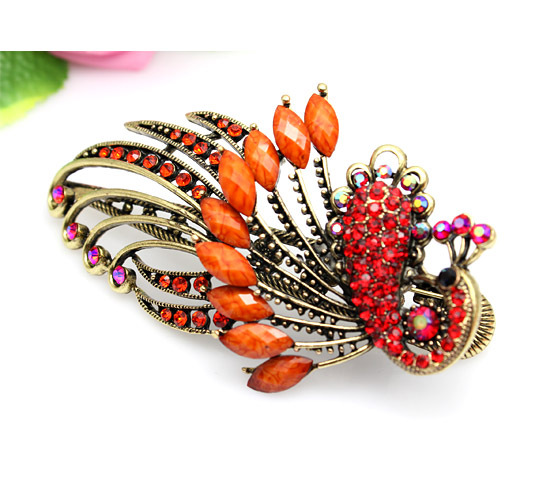Peacock beak clip bohemian retro hairpin headdress Phoenix