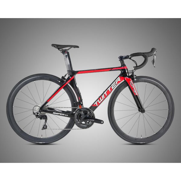 White 22 Speed Carbon Fiber Road Bike , Road Racing Bicycle Complete Groupset