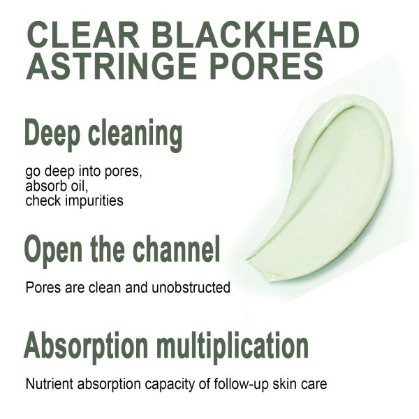 Метка частного назначения маски глины изготовленной на заказ органической грязи глины зеленого чая лицевая