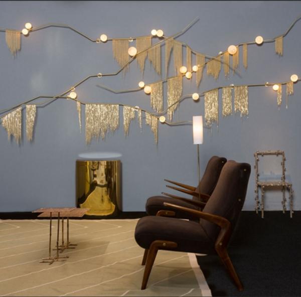 European Modern Gold Decoration Wall Light Fixtures Indoor