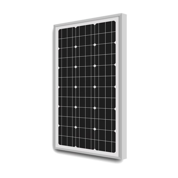 White Frame Monocrystalline Solar Panel , 12V 80W Solar Panels For RV Roof