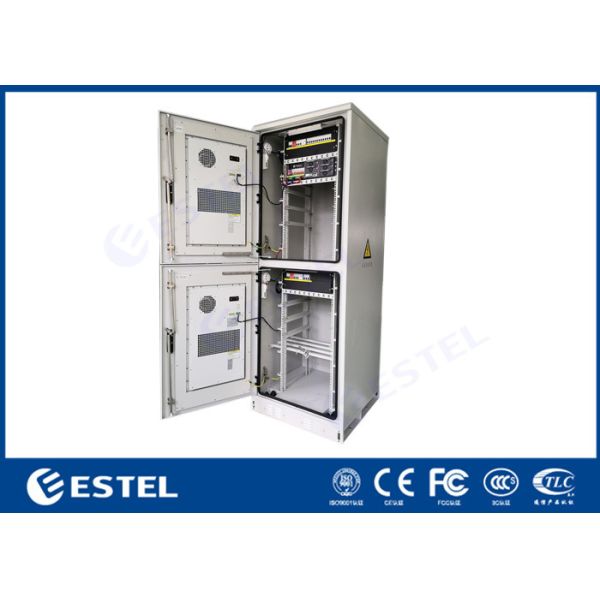 Выпрямитель тока шкафа силы 6400W батареи RAL7035 47U на открытом воздухе