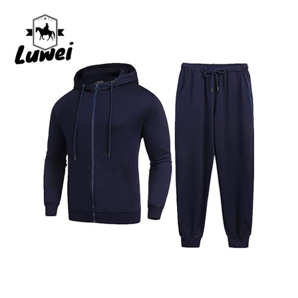 Fashion Jogger Pullover Custom Made Oversized Plain Zip Bluza Moletons Mens Sweatsuits 2 Piece Hoodie Tracksuit Sets