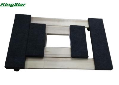 Carpeted Both End 4 Wheel Furniture Dolly 30 X 18 Inch / 18 X 12 Inch For Mobile Tools