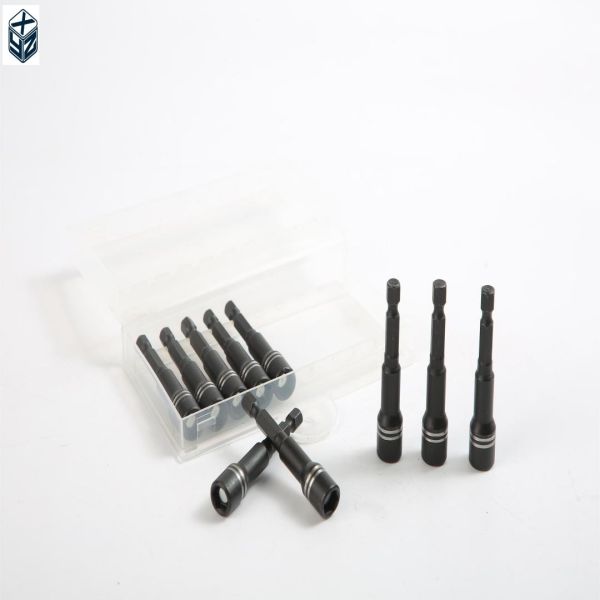 ODM supported supply 6.35 hexagon CRV steel magnetic nut driver set in PE plastic box