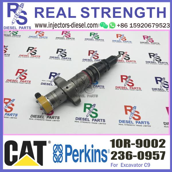 Injetor de combustível comum 236-0957 10R-9002 do trilho da qualidade superior para o motor C9 de Caterpillar