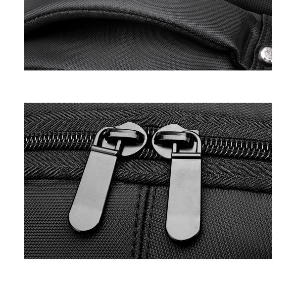 High quality products customized logo waterproof black Laptop Backpack men business Backpack