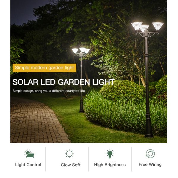 Водоустойчивый свободный связывая проволокой свет на открытом воздухе дорожки солнечный, интегрированная солнечная лампа приведенная 100lm