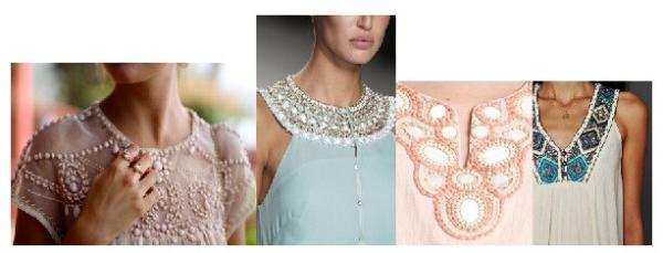 handmade fashion beading women beaded lace collar applique, Fitted top with bardot neckline garment neckline rhinestone