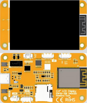 2.4-inch IPS TFT ESP32 Development Board with WiFi and Bluetooth and 240x320 Resolution Smart Display Screen