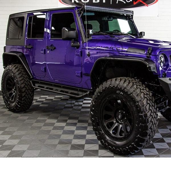 Overland Tube Off Road Fender Flares Aluminum Black Powder Coated For Jeep JK Wrangler