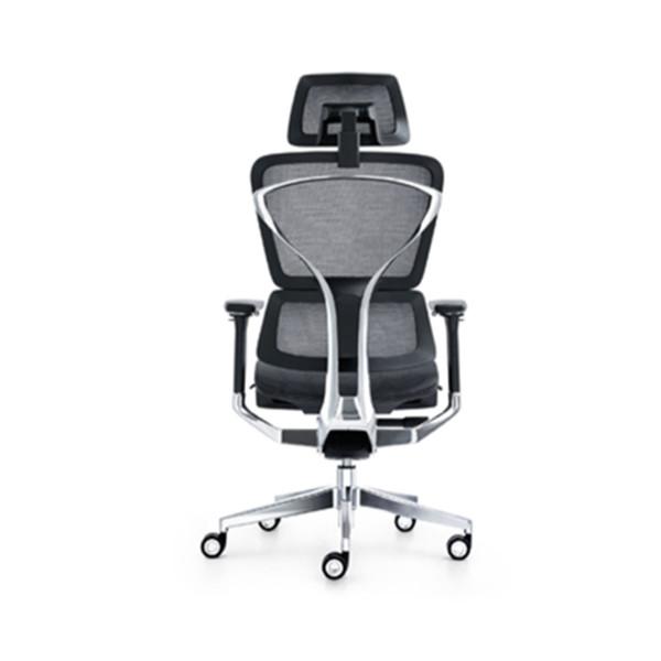 S preto deu forma ao descanso da cabeça de Mesh Swivel Office Chair With do espaldar