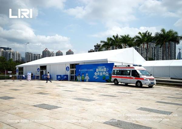 Do quadro de alumínio médico de 20 barracas da emergência da largura do medidor famoso exterior da vacinação