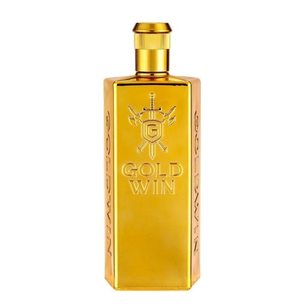 Garrafas de vinho de vidro transparente personalizadas 500 ml com tampa à prova de adulteração para material de colarinho de gin