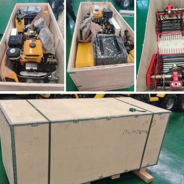 Synchronized 4x4 Gasoline Tractor Mini Tractor With Driver Seat And 3 Disc Mower