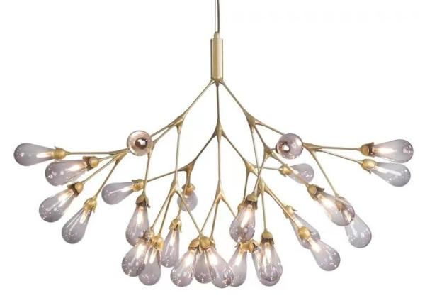 Luxury Pendant Lamp Glass Ball Chandeliers Decor Light Fixtures Magic Bean Ceiling Modern Glass Pendant Lamps