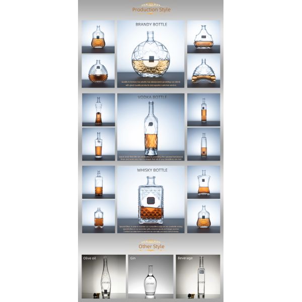 EXW 500ml 750ml 700ml Glass Bottle for High Competitio