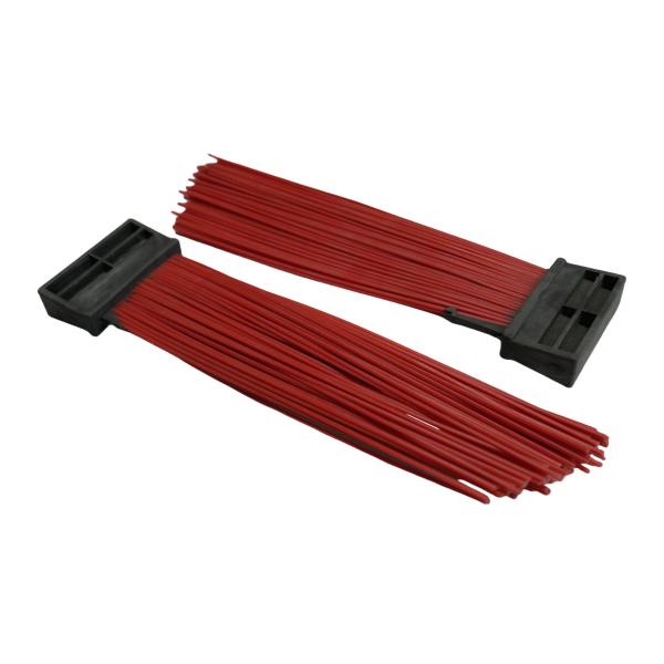 Cepillo rojo de barrido de tamaño medio: Para el disco de barrido Zoomlion, ideal para la eliminación de polvo y basura