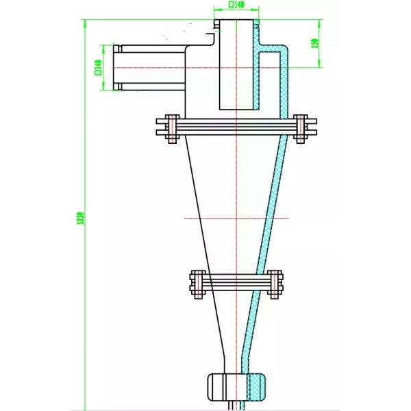 Mud Separator Solids Control Equipment Slurry Desander FX Series Hydrocyclone