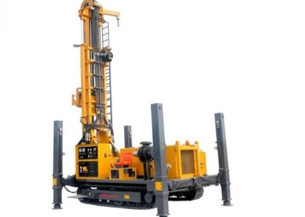 Steel Crawler Mounted Rotary 260m Portable Drilling Rig For Water Well