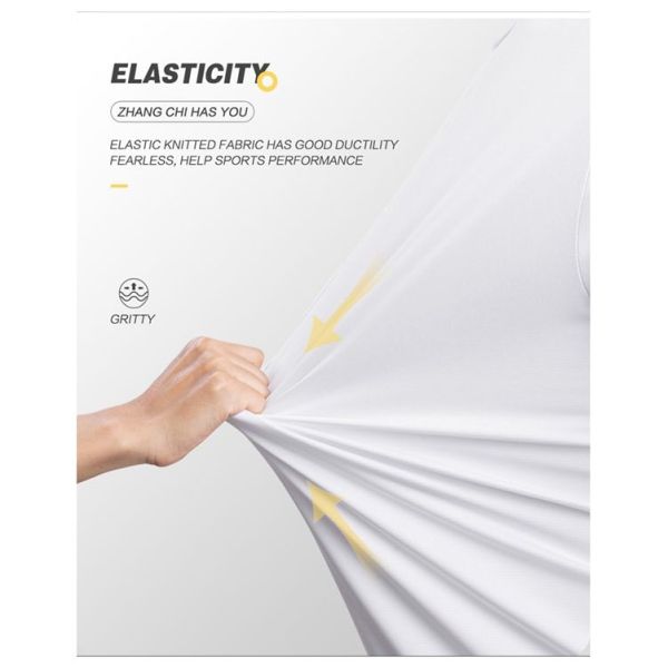 White Quick Dry Short Sleeve Plain Men's Sport T-Shirts with 7 Days Sample Order Lead Time