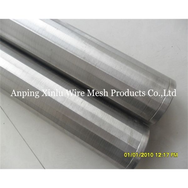 V Wire Screen Tube 0,05-5mm Slot Wedge Wire Screen Pipe для очистки сточных вод и химического процесса